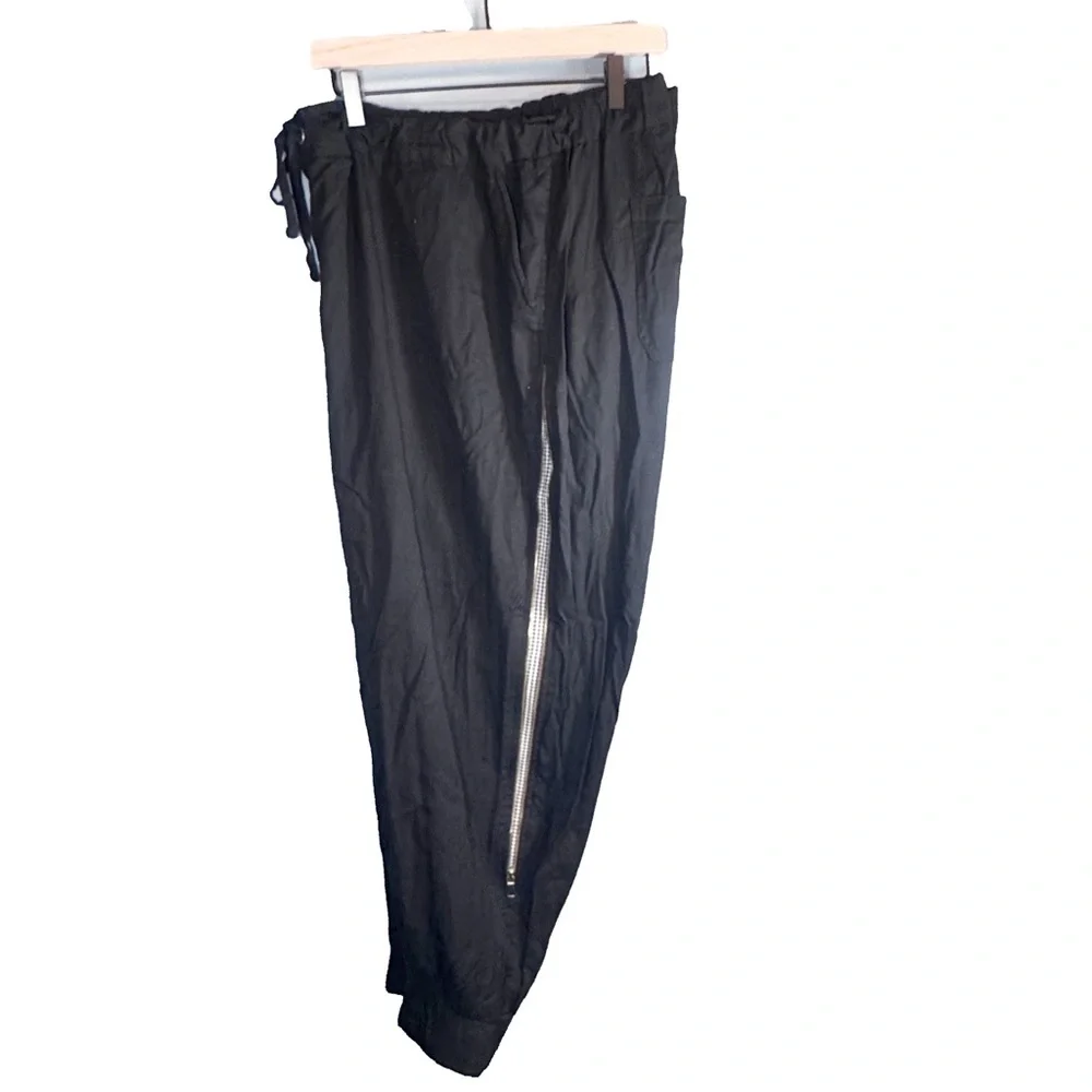 Lane Bryant Black Pants w/ Side Zipper & Houndstooth Detail - Size 22/24 - Picture 2 of 13